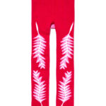 340.1- Holiday Feather Footless Tights